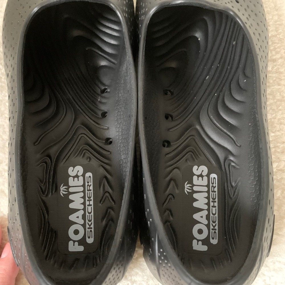 Skechers Foamies Women's Water Shoes Size 10 Breathable Lightweight Black - Picture 7 of 8